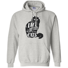 LIFE IS BETTER WITH CATS MEN'S PULLOVER HOODIE